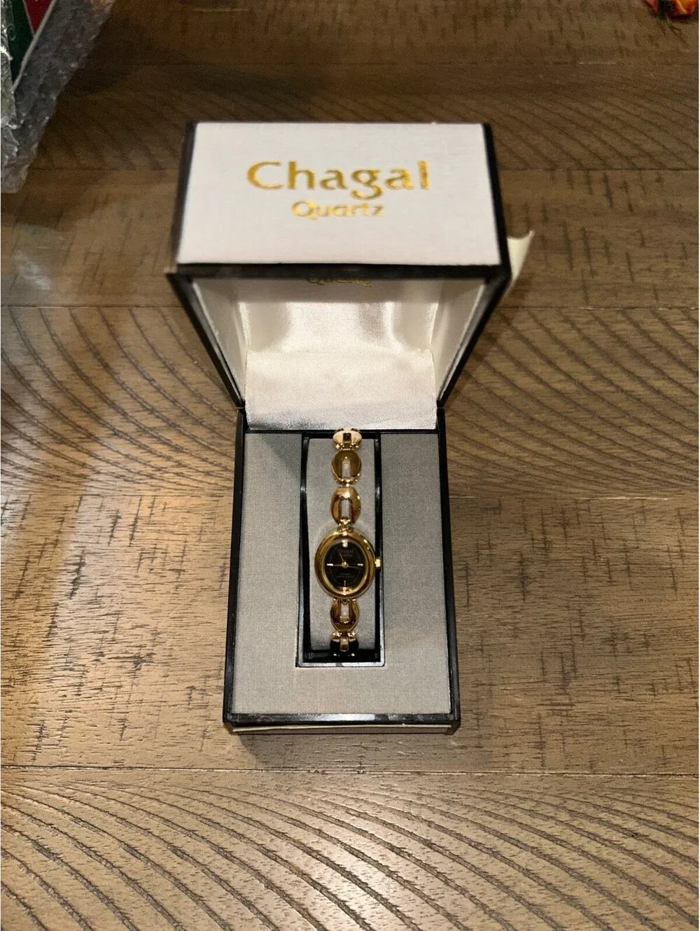 Chagal Quartz Women’s Bracelet Watch • Gold Tone • New in Box